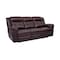Armen Living Marcel Manual Reclining Sofa in Dark Brown Leather LCMC3BR - alternate 3